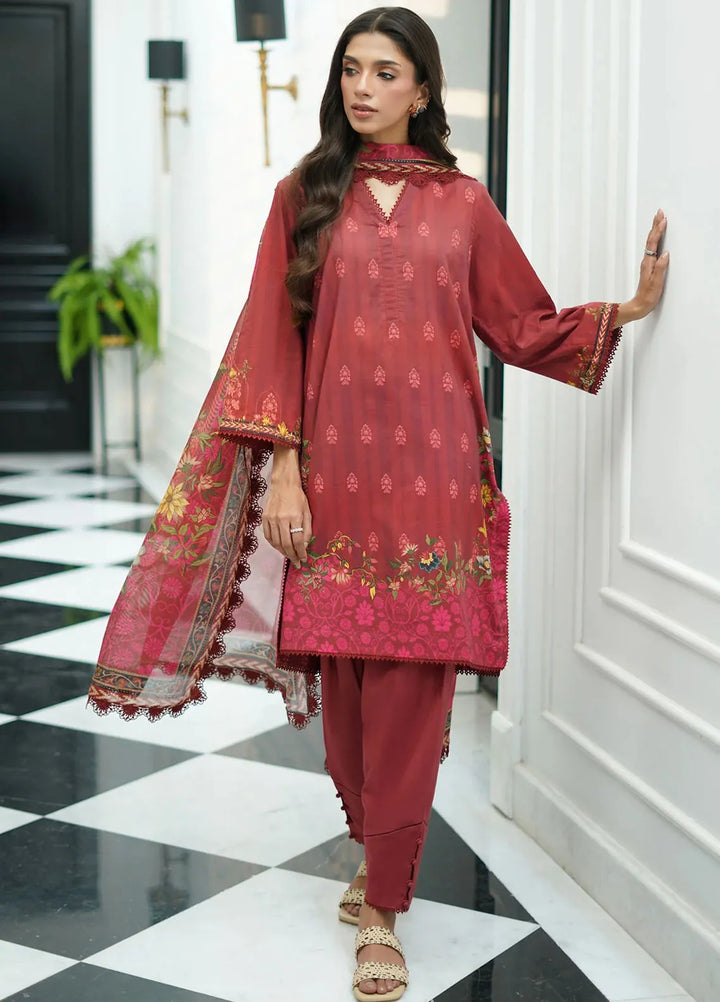 Sahar Printed Cambric Suits Unstitched 3 Piece SHR24FP CA-24-V1-07 - Fall Collection
