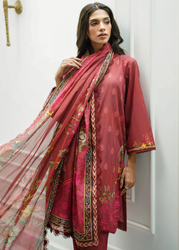 Sahar Printed Cambric Suits Unstitched 3 Piece SHR24FP CA-24-V1-07 - Fall Collection