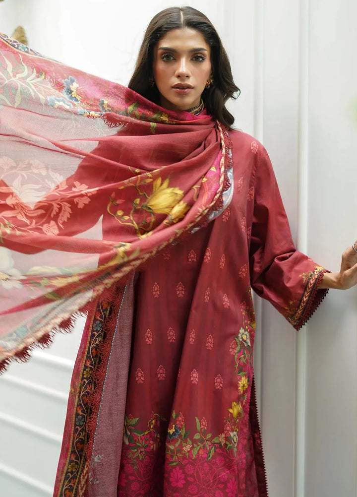 Sahar Printed Cambric Suits Unstitched 3 Piece SHR24FP CA-24-V1-07 - Fall Collection