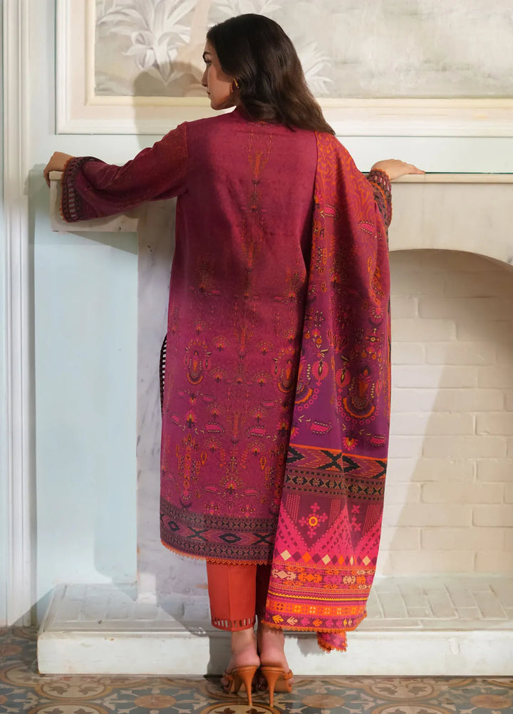 Sahar Printed Khaddar Suit Unstitched 3 Piece SHR24A KH-24-V2-05 - Winter Collection