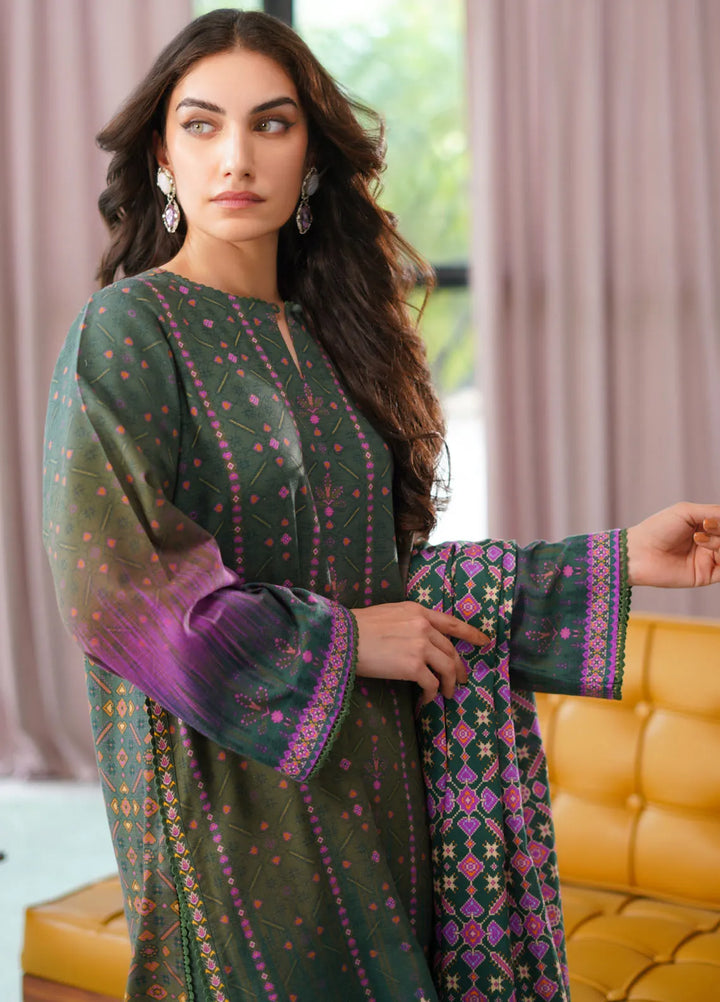 Sahar Printed Khaddar Suit Unstitched 3 Piece SHR24A KH-24-V2-06 - Winter Collection