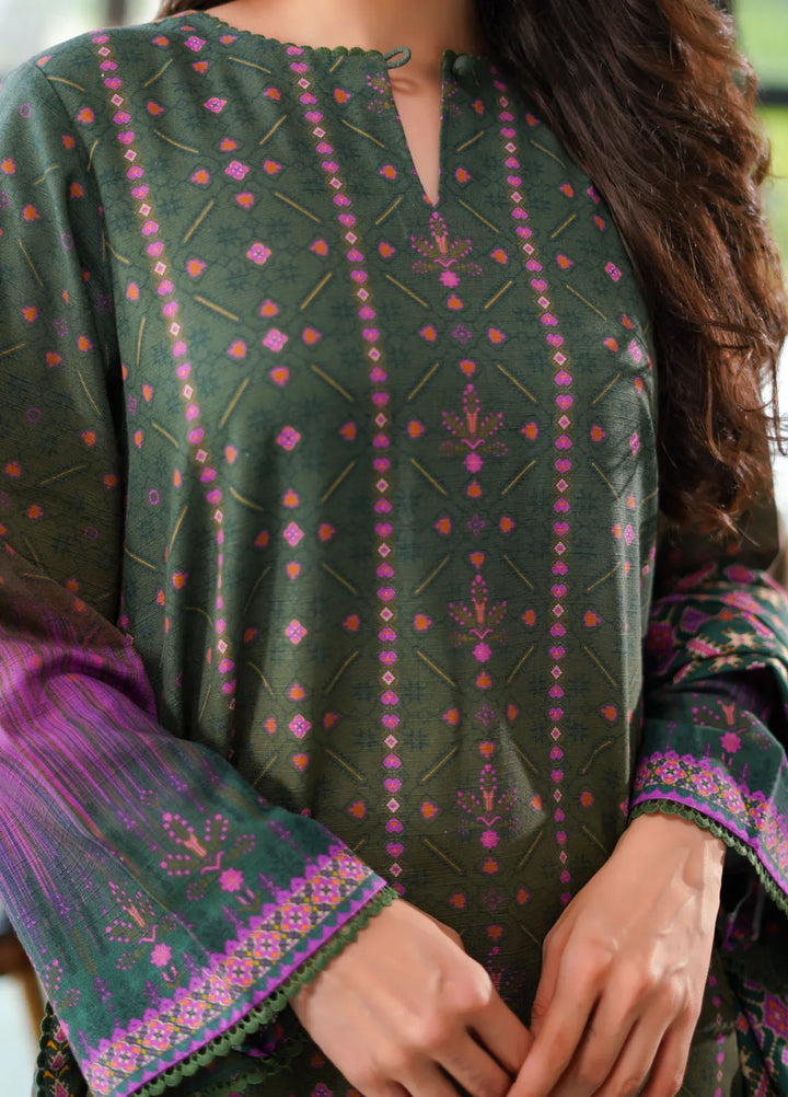 Sahar Printed Khaddar Suit Unstitched 3 Piece SHR24A KH-24-V2-06 - Winter Collection