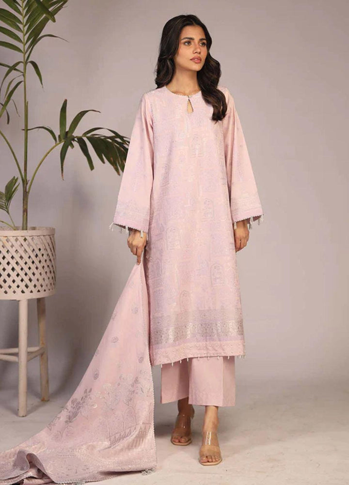 Sahar Printed Jacquard Suits Unstitched 3 Piece SHR23PJ SJ-RM-05 - Premium Collection
