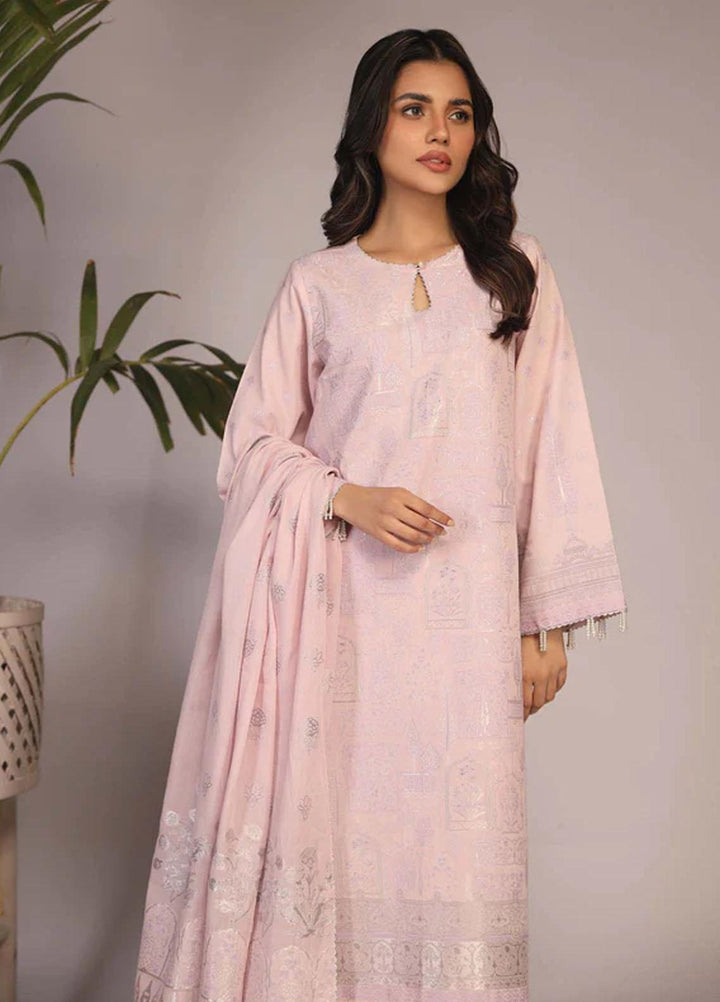 Sahar Printed Jacquard Suits Unstitched 3 Piece SHR23PJ SJ-RM-05 - Premium Collection