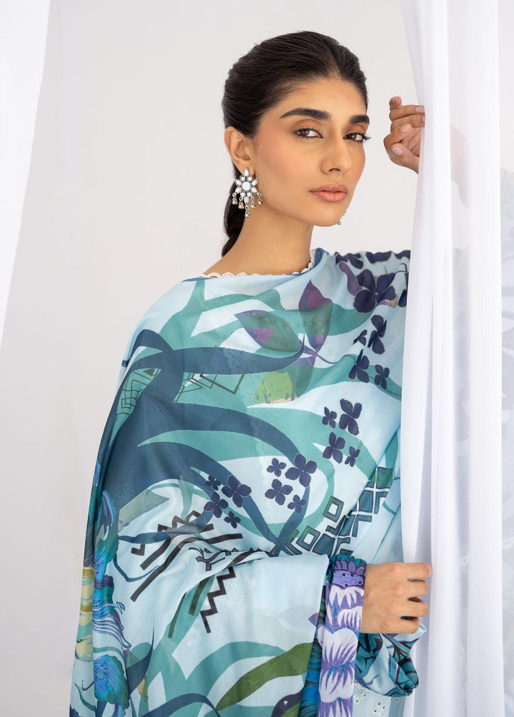 Saheliyaan by Gisele Embroidered Lawn Suits Unstitched 3 Piece GL23S Neelum - Luxury Collection