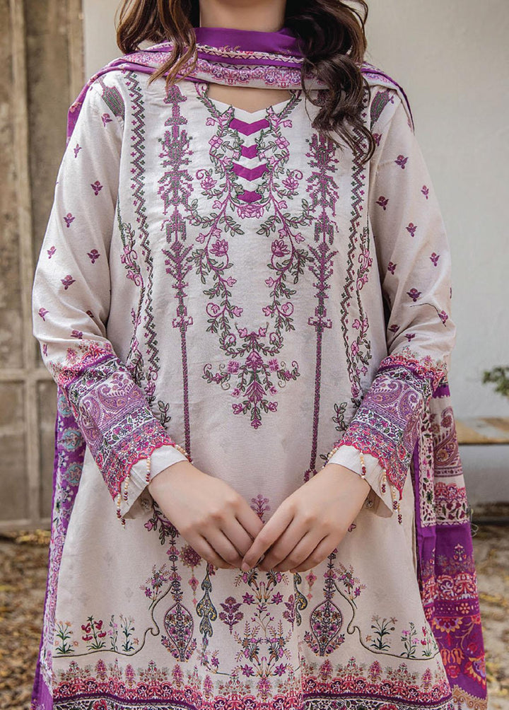 Saira Bano By Humdum Embroidered Lawn Suits Unstitched 3 Piece HD23SB D-01 - Summer Collection