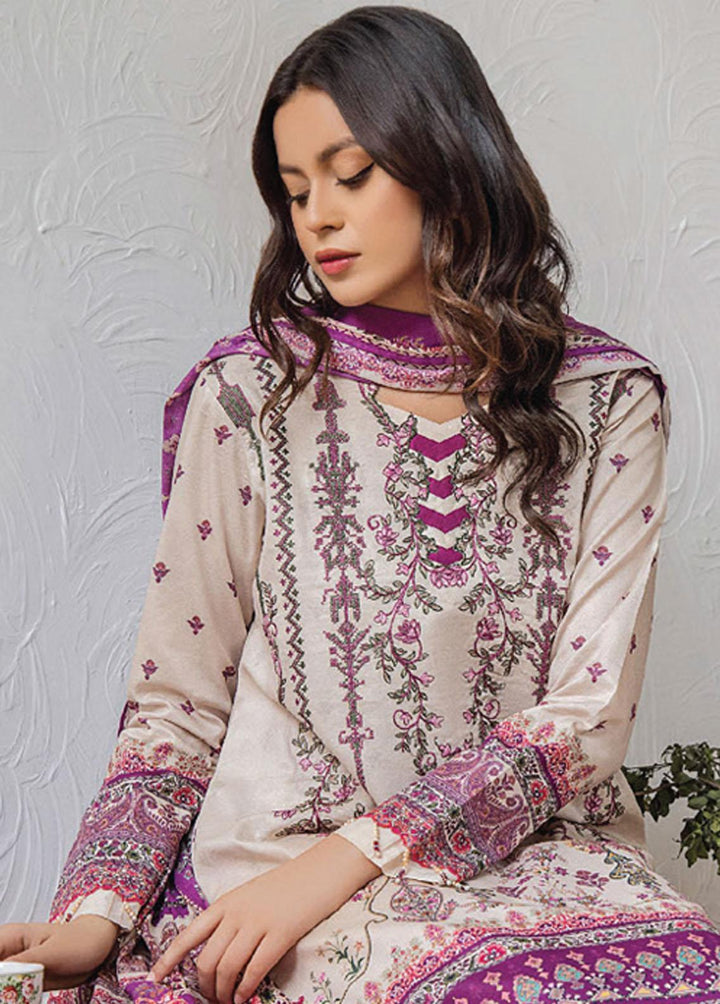 Saira Bano By Humdum Embroidered Lawn Suits Unstitched 3 Piece HD23SB D-01 - Summer Collection