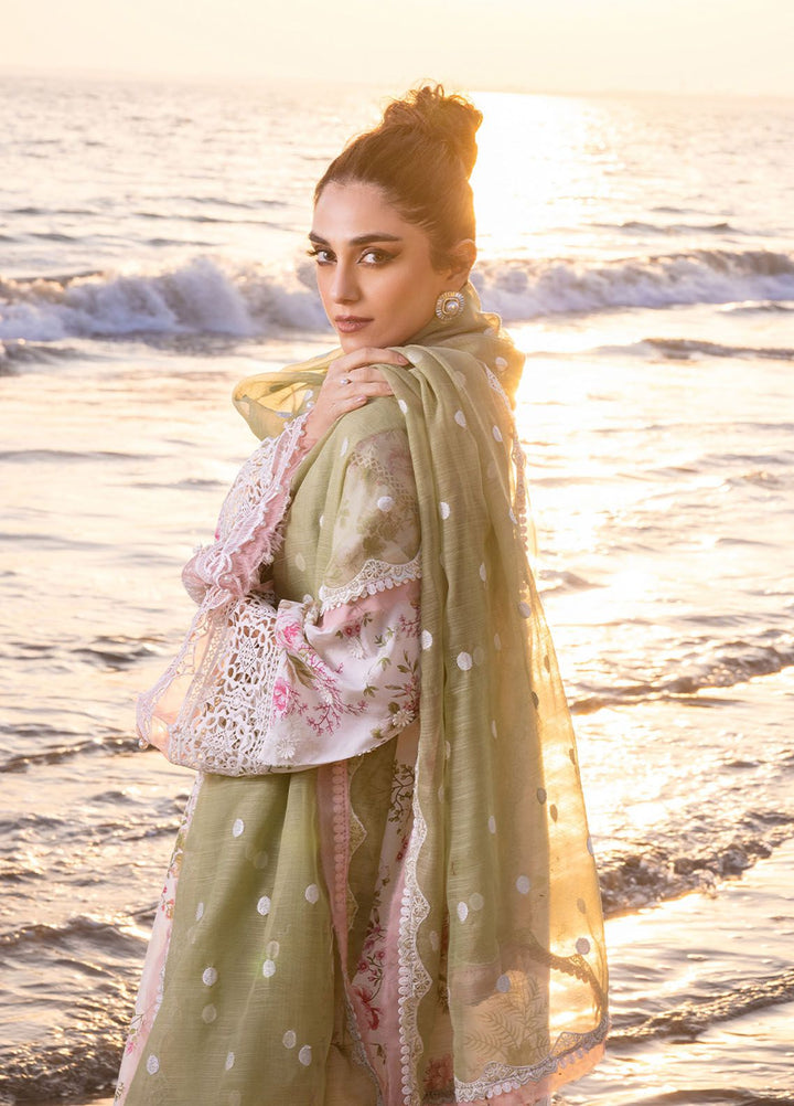 Saira Rizwan Embroidered Lawn Suits Unstitched 3 Piece SR24LL Akoya - Luxury Collection