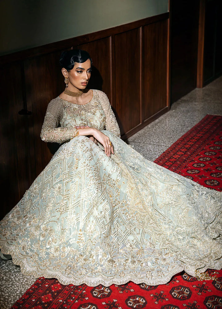 Saira Rizwan Embroidered Net Suits Unstitched 4 Piece SRF-D-02 Lucent - Festive Collection