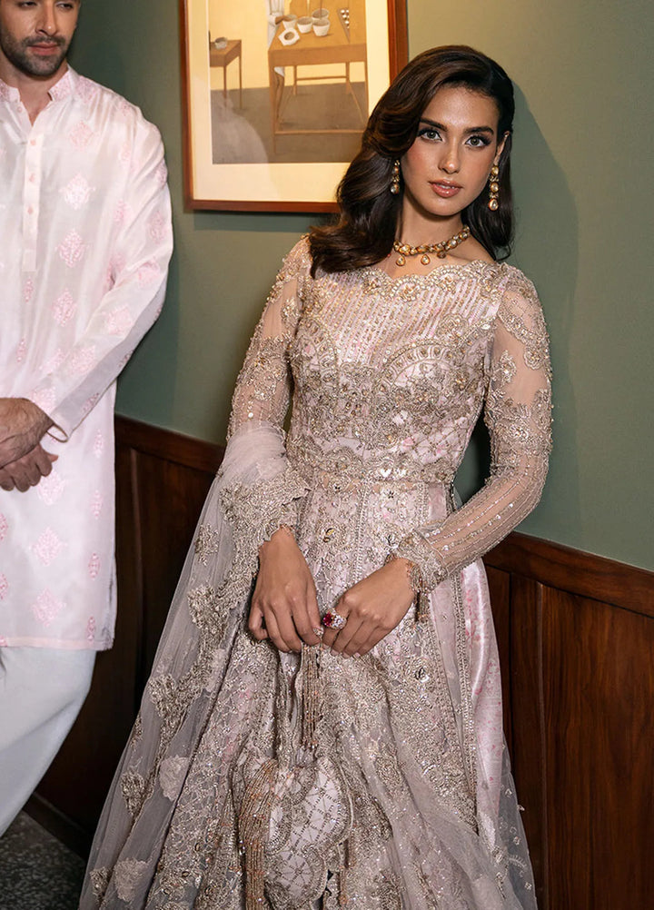 Saira Rizwan Embroidered Net Suits Unstitched 4 Piece SRF-D-03 Rigel - Festive Collection