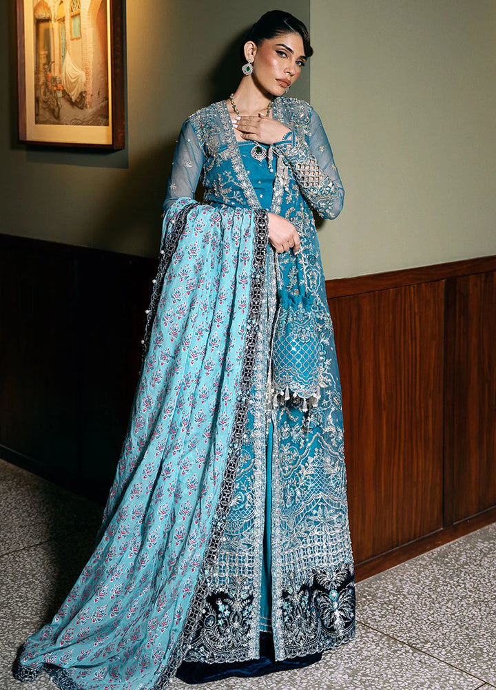 Saira Rizwan Embroidered Organza Suits Unstitched 4 Piece SRF-D-06 Alora - Festive Collection