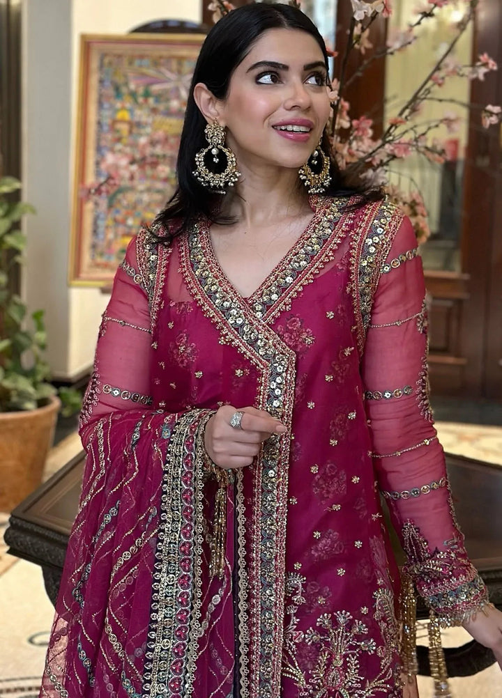 Saira Rizwan Embroidered Organza Suits Unstitched 4 Piece SRF-D-07 Enore - Festive Collection