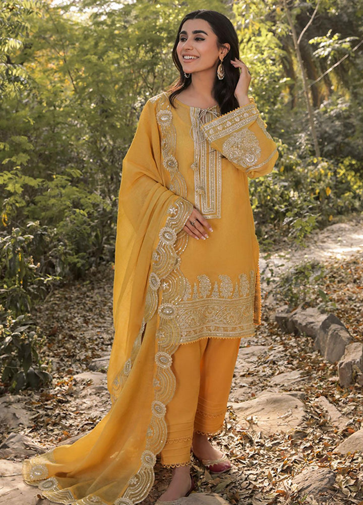 Saira Rizwan Ready to Wear  Cotton Net 4 Piece SR22KGE GUL - A