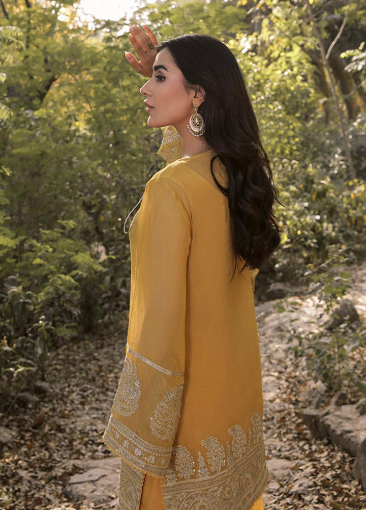 Saira Rizwan Ready to Wear  Cotton Net 4 Piece SR22KGE GUL - A