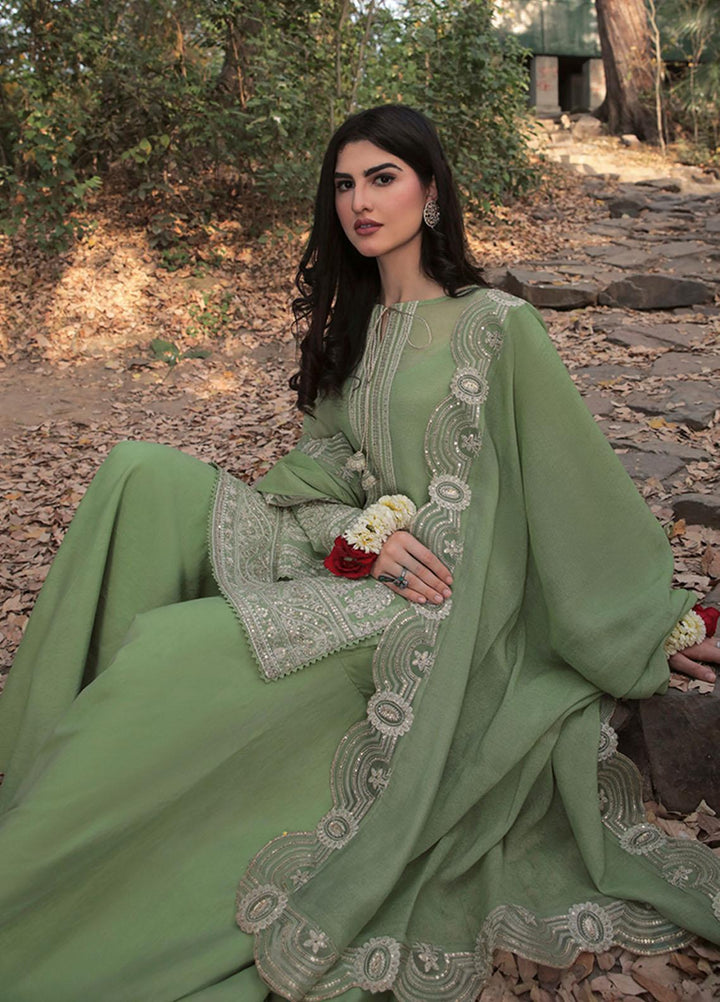 Saira Rizwan Ready to Wear  Cotton Net 4 Piece SR22KGE GUL - B