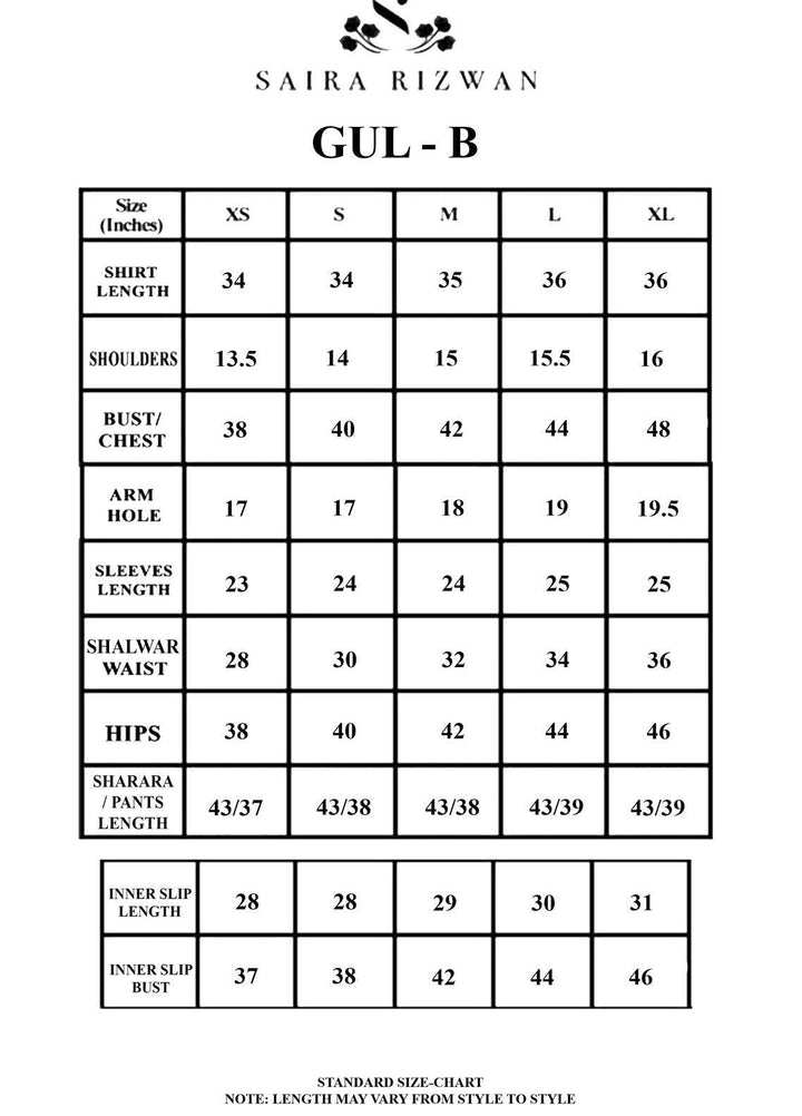 Saira Rizwan Ready to Wear  Cotton Net 4 Piece SR22KGE GUL - B