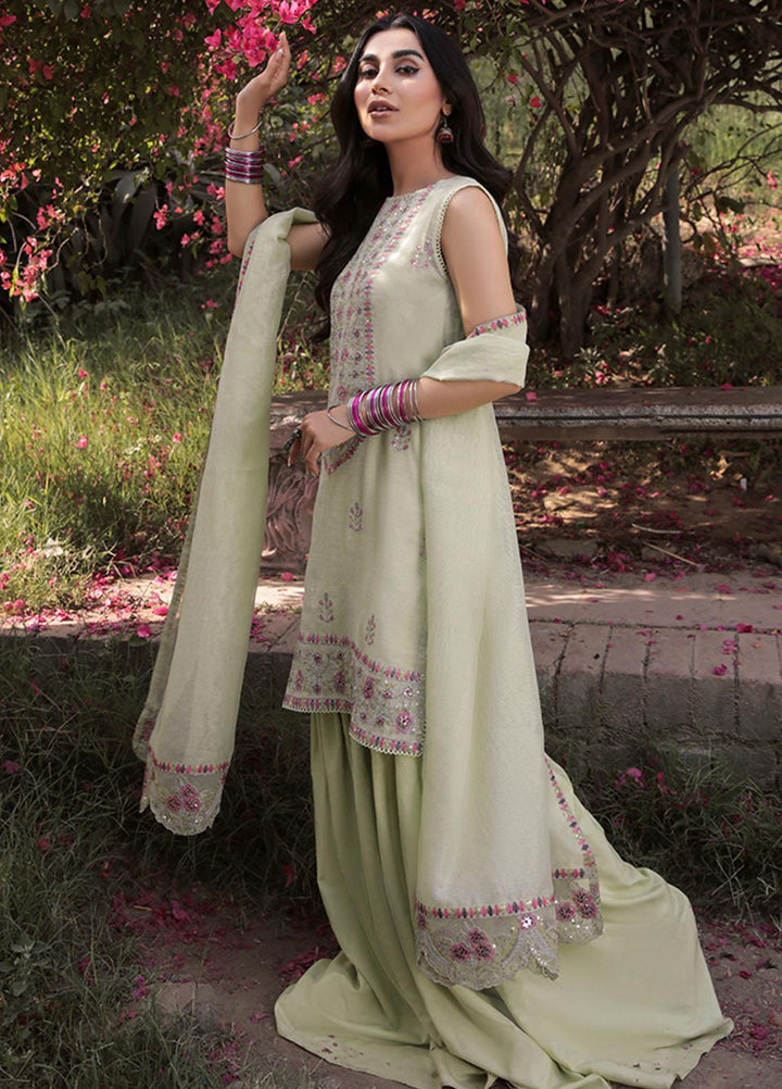 Saira Rizwan Ready to Wear  Cotton Net 4 Piece SR22KGE NOOR - A