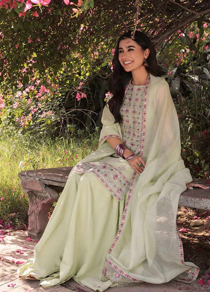 Saira Rizwan Ready to Wear  Cotton Net 4 Piece SR22KGE NOOR - A