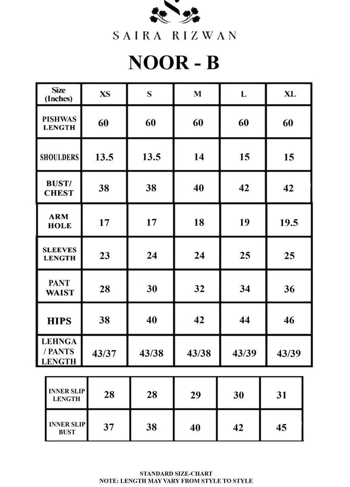 Saira Rizwan Ready to Wear  Cotton Net 4 Piece SR22KGE NOOR - B