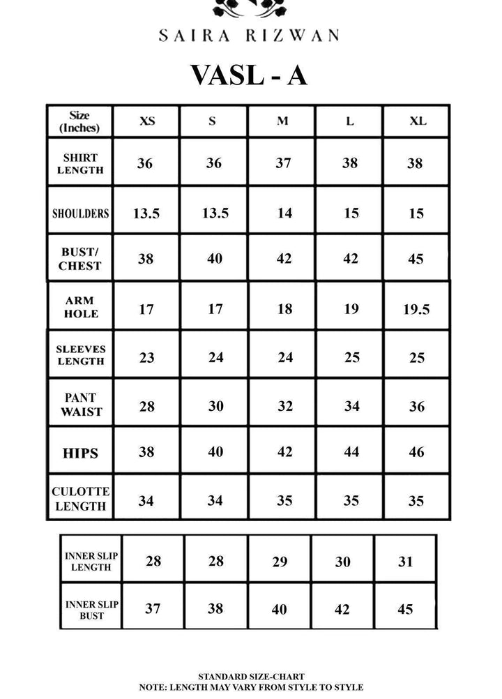 Saira Rizwan Ready to Wear  Cotton Net 4 Piece SR22KGE VASL - A