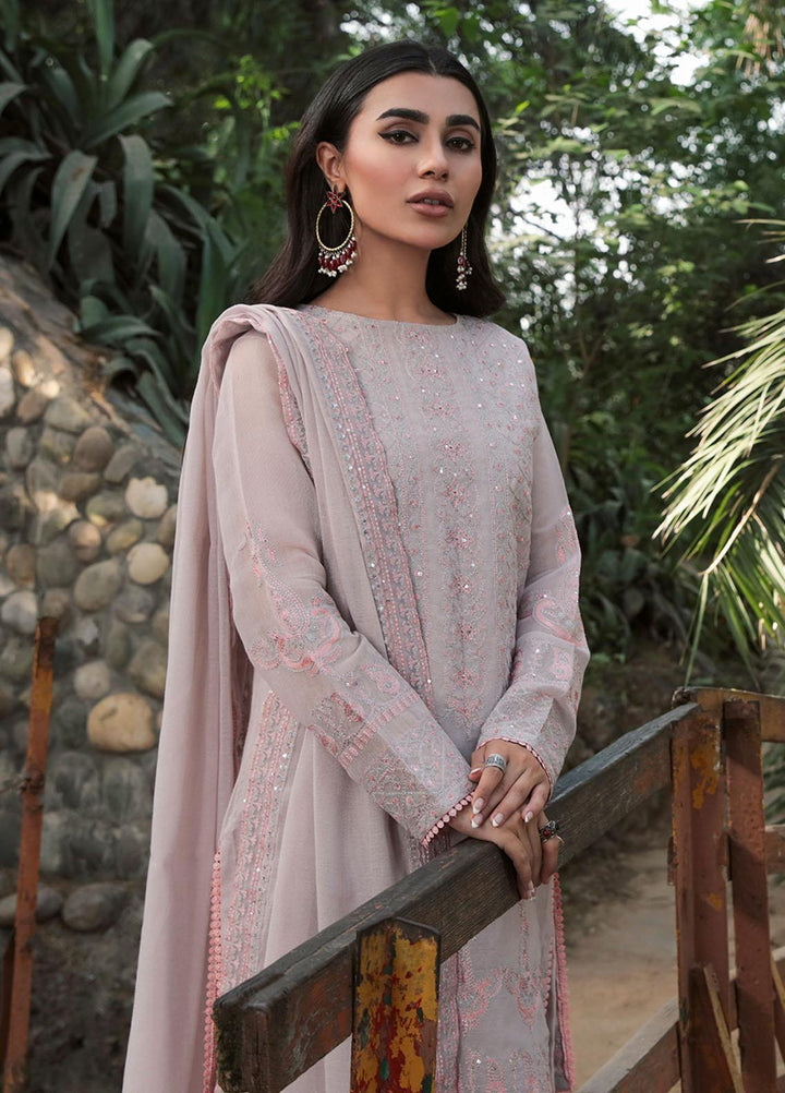 Saira Rizwan Ready to Wear  Cotton Net 4 Piece SR22KGE VASL - B