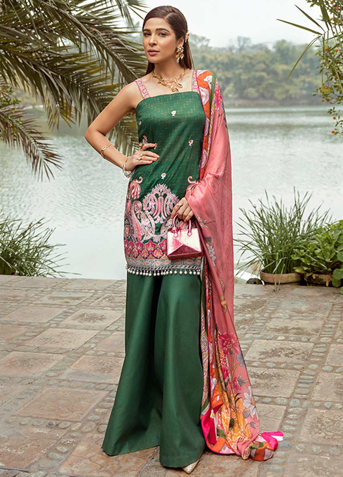 Saira Rizwan Embroidered Lawn Suits Unstitched 3 Piece SR21L 05 Virsa - Summer Collection
