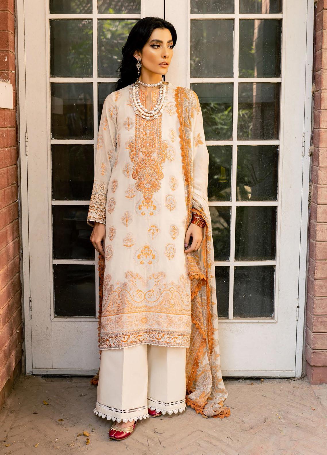Bulbul By Saira Rizwan Embroidered Lawn Suits Unstitched 3 Piece SR22B SR-11 GHULAAB - Summer Collection