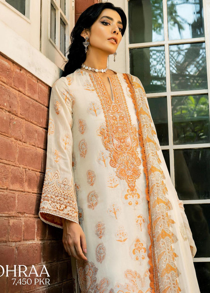 Saira Rizwan Embroidered Lawn Suits Unstitched 3 Piece SR21-E3 02 - Luxury Collection