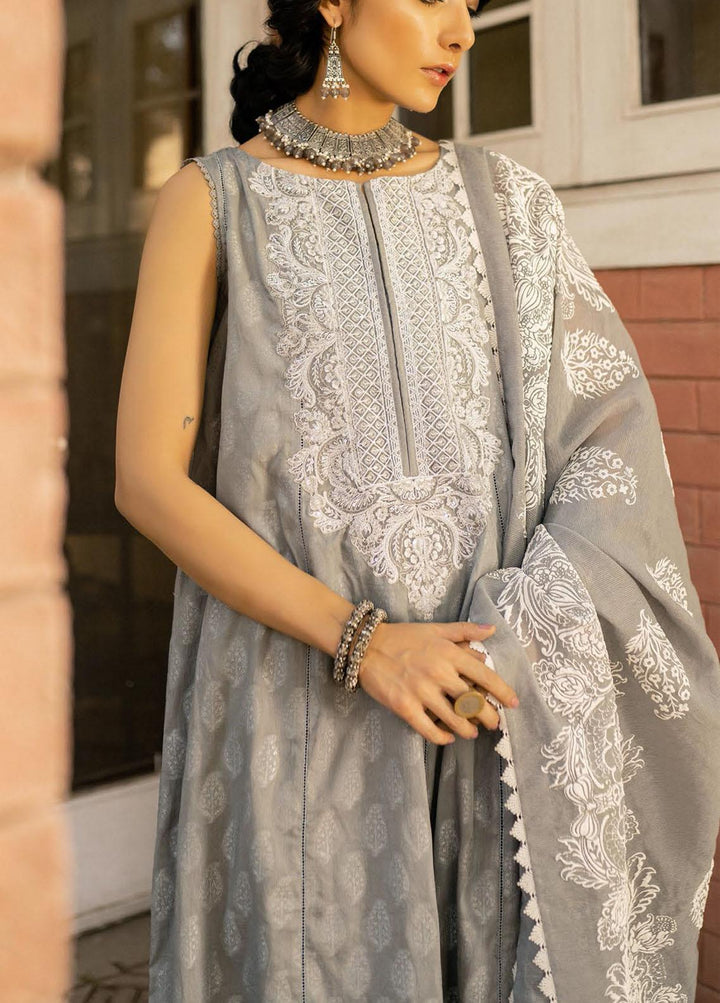 Saira Rizwan Embroidered Lawn Suits Unstitched 3 Piece SR21-E3 08 - Luxury Collection