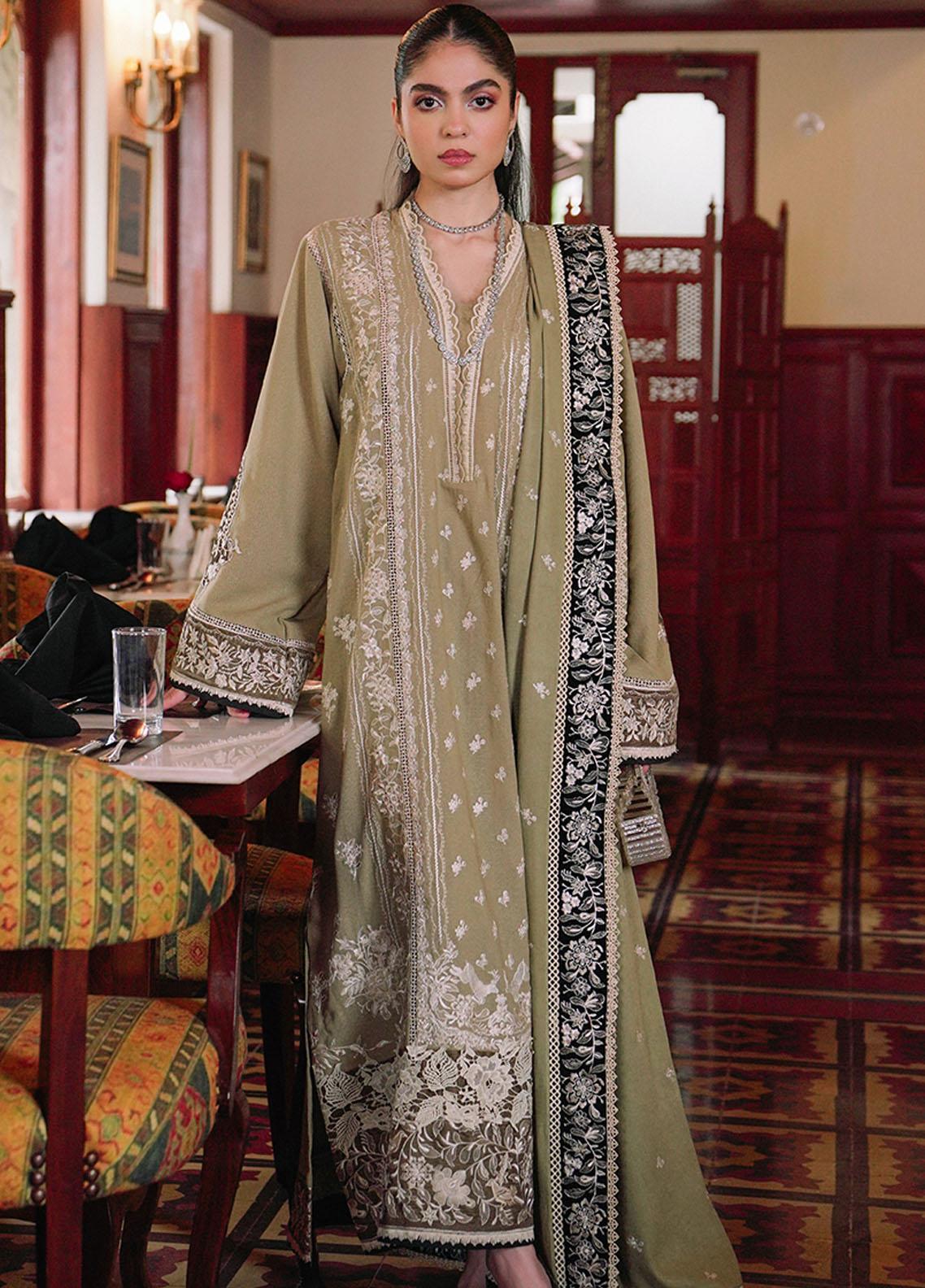 Lumiere By Saira Rizwan Embroidered Net Suits Unstitched 4 Piece SR23LF SR-02 Mia - Festive Collection