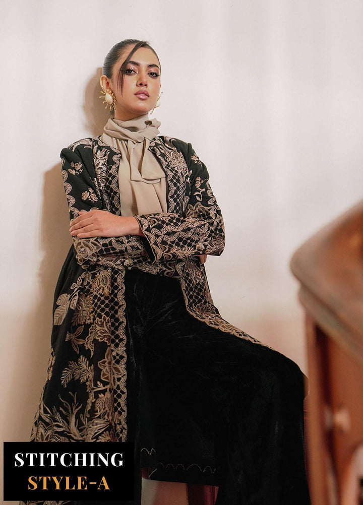 Saira Rizwan Embroidered Khaddar Suits Unstitched 3 Piece SR23WU SR-05 Salina - Winter Collection