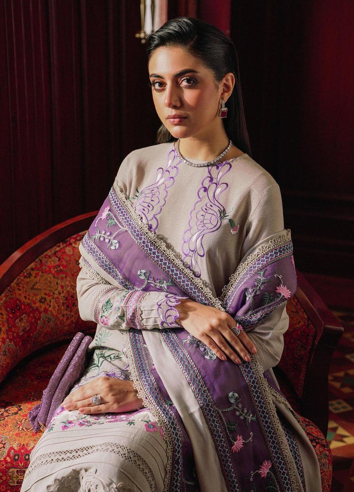 Saira Rizwan Embroidered Karandi Suits Unstitched 3 Piece SR23WU SR-07 Zhalay - Winter Collection