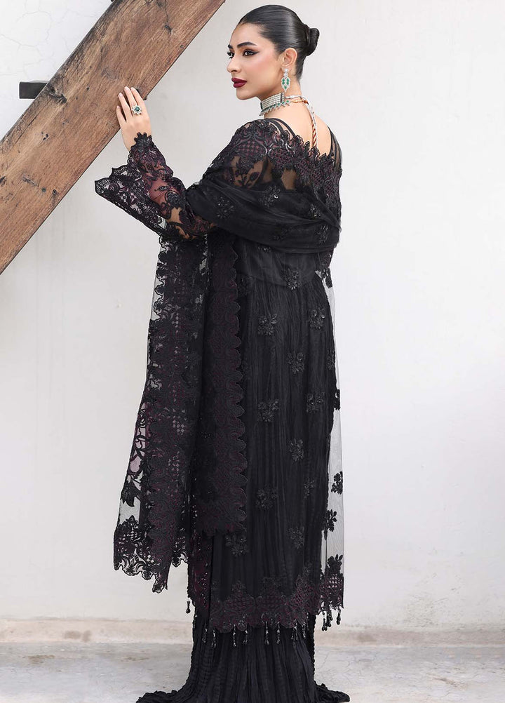 Saiyara by Imrozia Premium Pret Embroidered Net 3 Piece Suit I-237 Aseel