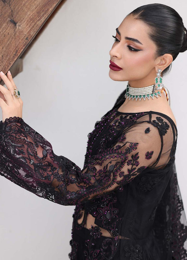 Saiyara by Imrozia Premium Pret Embroidered Net 3 Piece Suit I-237 Aseel