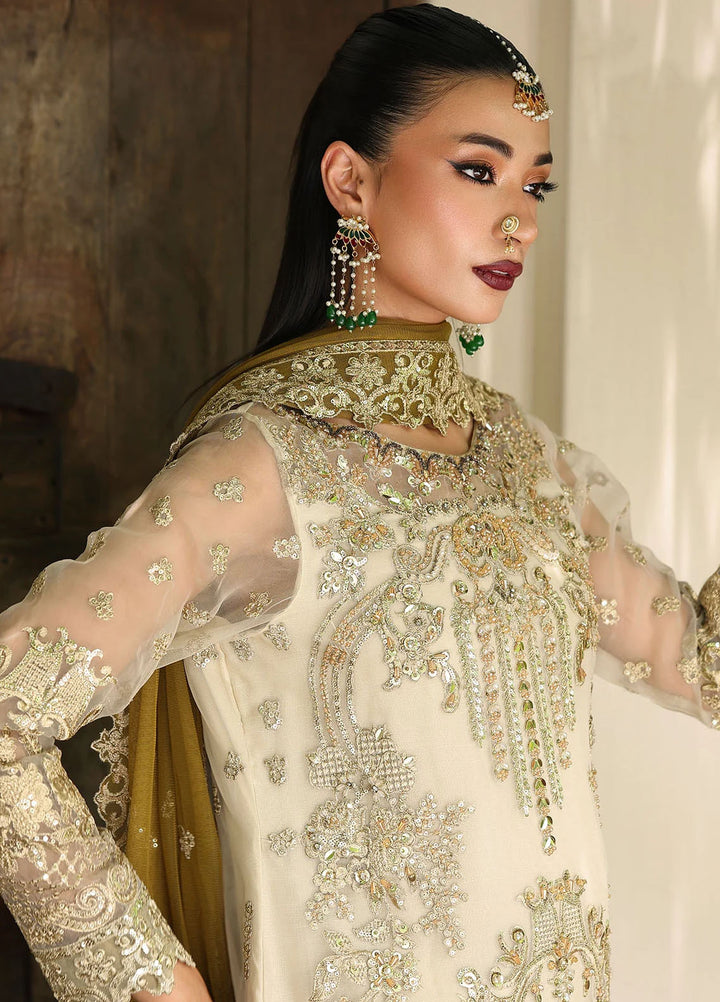 Saiyara by Imrozia Premium Pret Embroidered Organza 3 Piece Suit I-229 Rohma