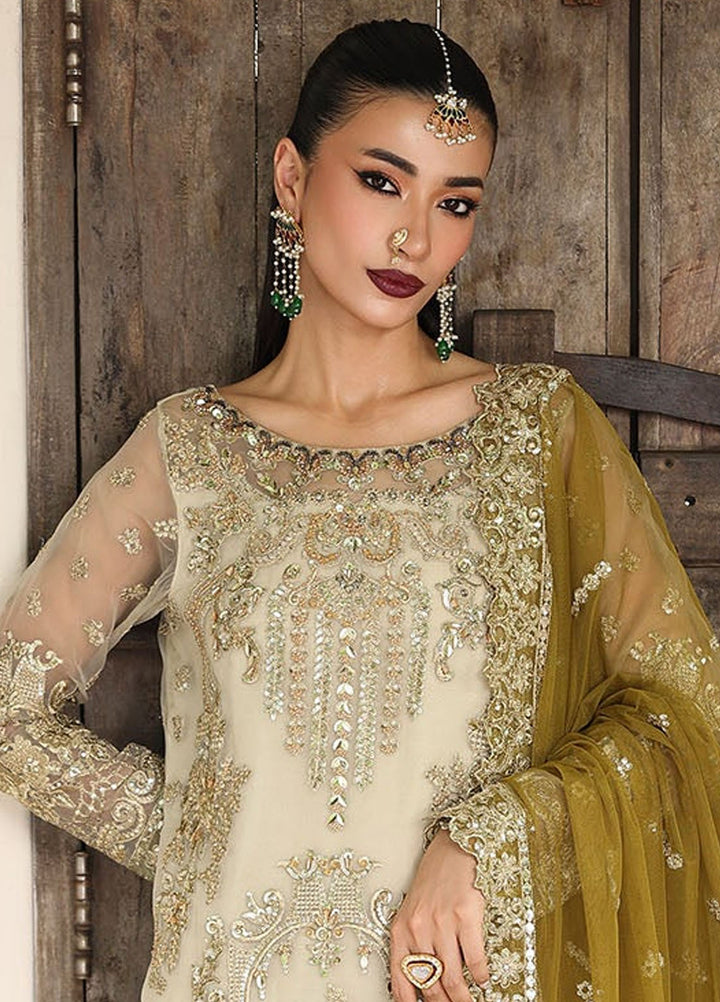 Saiyara by Imrozia Premium Pret Embroidered Organza 3 Piece Suit I-229 Rohma