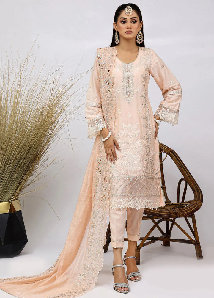Sajni By Pakdaman Pret Embroidered Lawn 3 Piece Suit D-9901