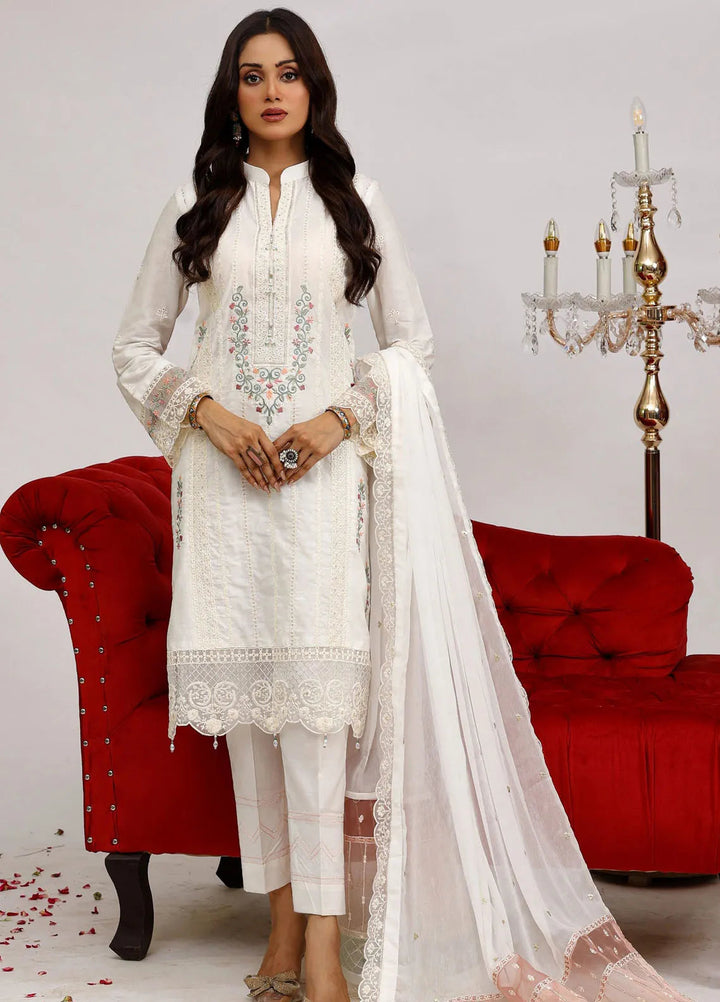 Sajni By Pakdaman Pret Embroidered Lawn 3 Piece Suit D-9905