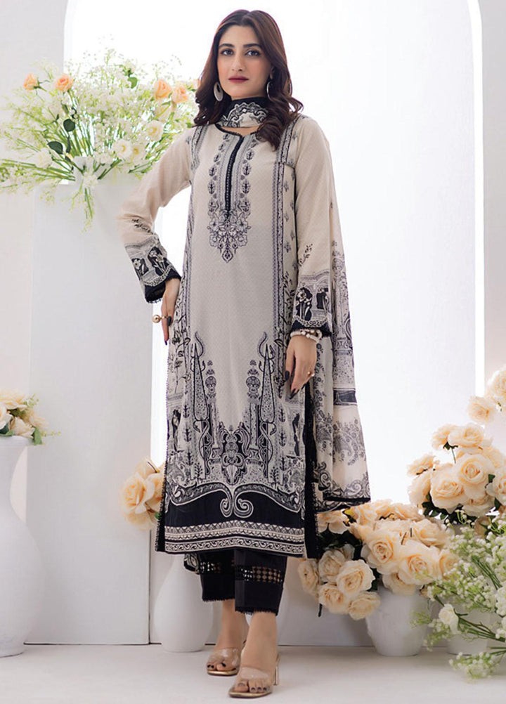 Salina By Regalia Textiles Printed Lawn Suits Unstitched 3 Piece RGT23BW-V2 D-08 - Summer Collection