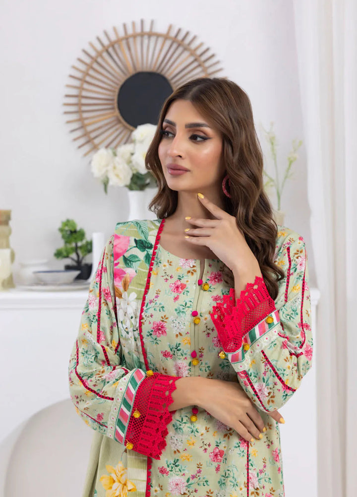 Salina by Regalia Textiles Printed Jacquard Linen Suits Unstitched 3 Piece D-04 - Winter Collection
