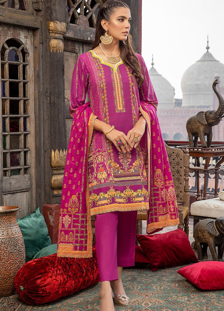 Salina by Regalia Textile Printed Khaddar Suits Unstitched 3 Piece RG21SK D-02 - Winter Collection