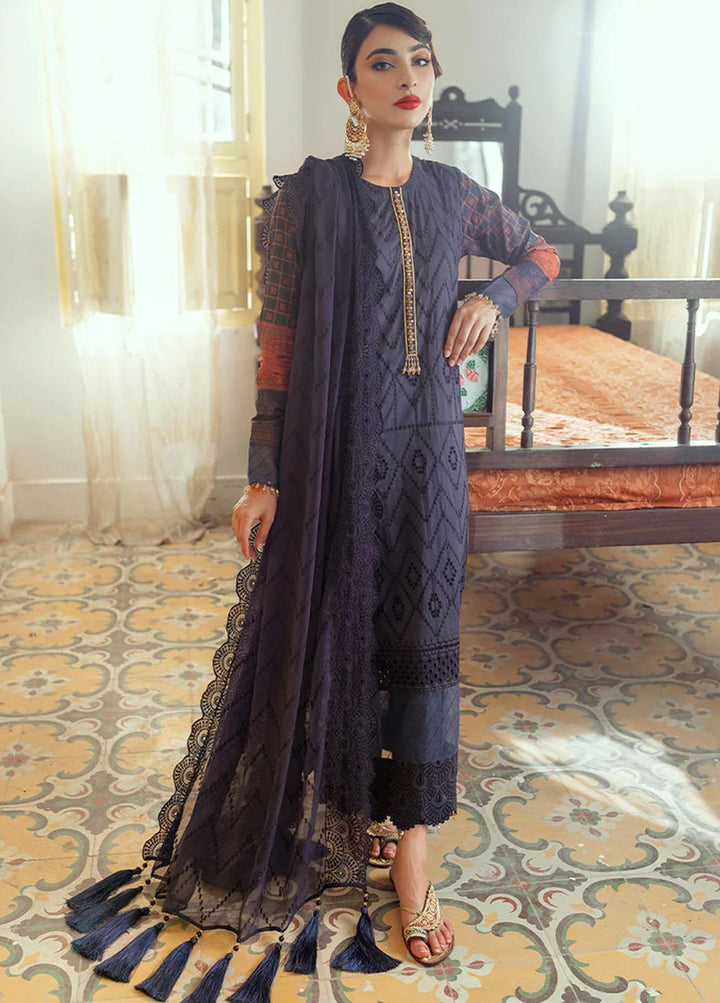 Salitex Embroidered Lawn Suits Unstitched 3 Piece ST22CK WK-01041UT - Festive Collection