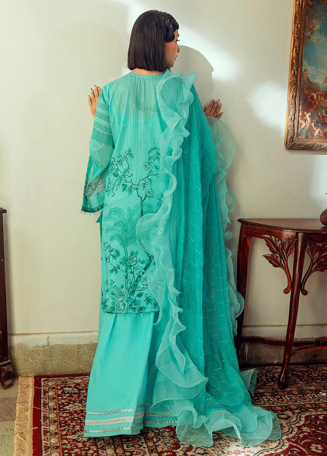 Salitex Embroidered Lawn Suits Unstitched 3 Piece ST22CK WK-01048UT - Festive Collection