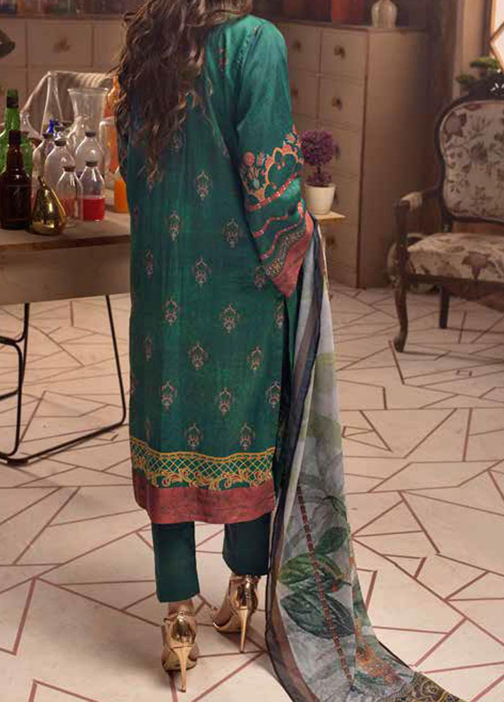 Salitex Embroidered Cotton Silk Suits Unstitched 3 Piece SL21CS WK-00879 - Festive Collection