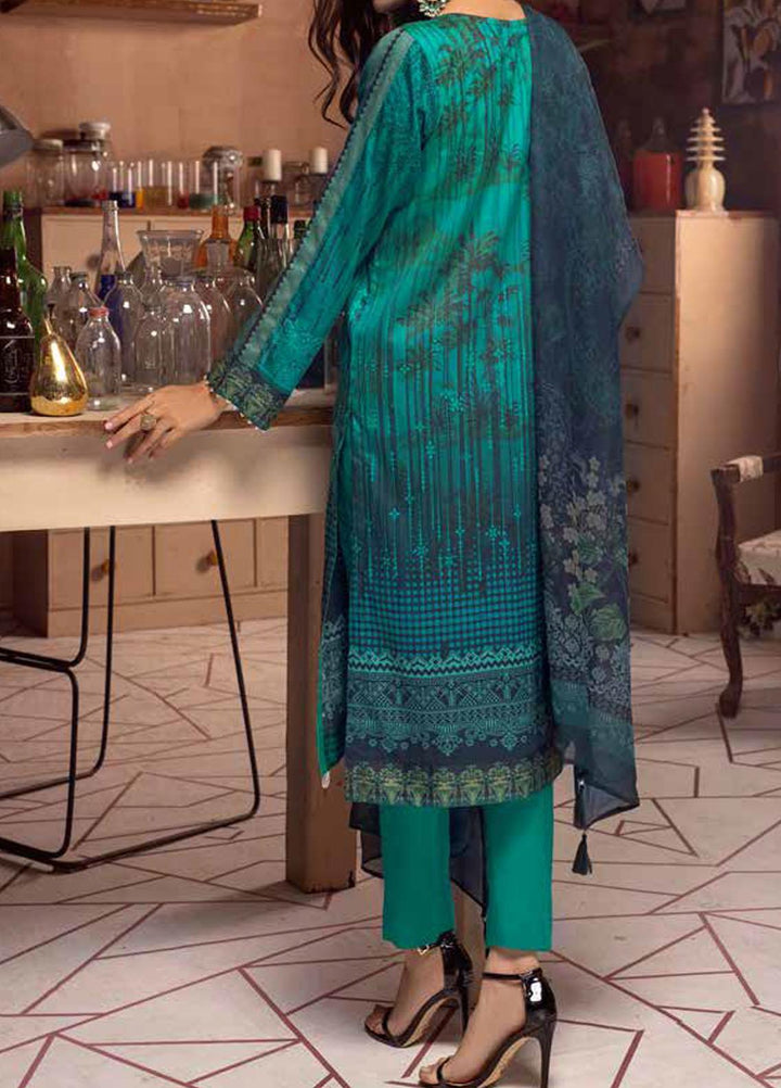 Salitex Embroidered Cotton Silk Suits Unstitched 3 Piece SL21CS WK-00880 - Festive Collection
