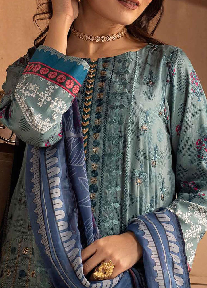 Salitex Embroidered Cotton Silk Suits Unstitched 3 Piece SL21CS WK-00883 - Festive Collection