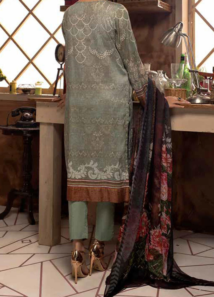 Salitex Embroidered Cotton Silk Suits Unstitched 3 Piece SL21CS WK-00885 - Festive Collection