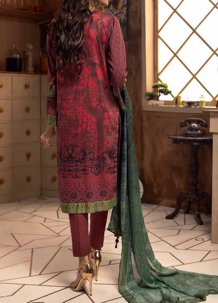 Salitex Embroidered Cotton Silk Suits Unstitched 3 Piece SL21CS WK-00886 - Festive Collection