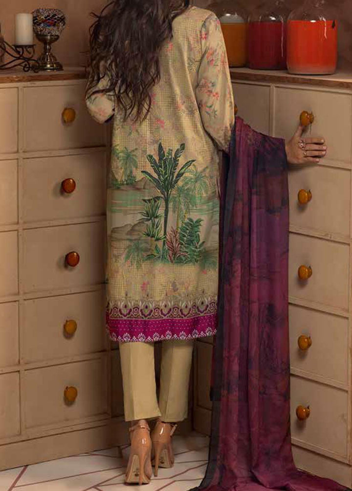Salitex Embroidered Cotton Silk Suits Unstitched 3 Piece SL21CS WK-00887 - Festive Collection