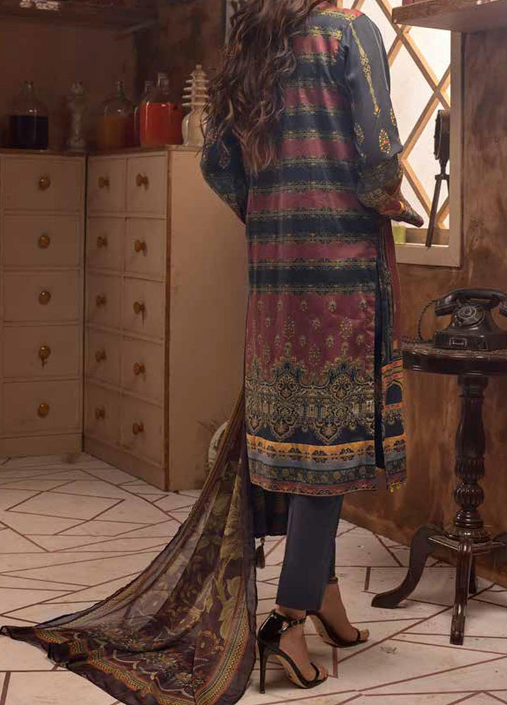 Salitex Embroidered Cotton Silk Suits Unstitched 3 Piece SL21CS WK-00888 - Festive Collection